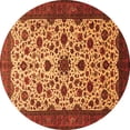 thumbnail image 1 of Ahgly Company Indoor Round Persian Orange Traditional Area Rugs, 8' Round, 1 of 1