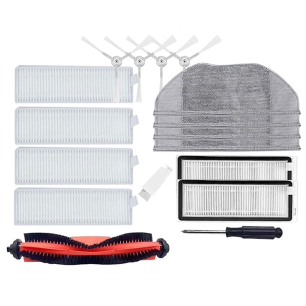 Reemplazo de robots de barrido Allinless para Xiaomi Mjstg1 Mijia G1 Mi Filtro Hepa Cepillo lateral principal fregona Trapo