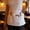 White, variant on Waist Apron with Pockets for Servers, Waterproof Half Apron Work Uniform for Restaurant Cafe Kitchen Staff, Durable Adjustable Apron for Waitress Chef Barista Hotel Use