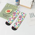 thumbnail image 7 of Rocae Vector Mexican Otomi Style Bright for Premium Adult Socks,Comfortable, Breathable, and Durable Socks, Perfect for Everyday Wear, 7 of 7