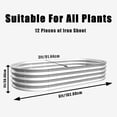 thumbnail image 3 of 6x3ft Galvanized Raised Garden Bed Kit - 1ft Tall Heavy-Duty Planter Box for Vegetables & Flowers, 3 of 10