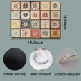 thumbnail image 2 of Dish Drying Mat,Retro Quick Drying Water Draining Mat for Kitchen Bar Countertop, Fast Water Absorption Hide Stains Easy to Clean Fit Coffee Bar Accessories Bar Mats for Countertop, 2 of 5