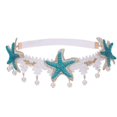 thumbnail image 1 of Mermaid Headband Flower Headbands Starfish Seashell Elastic Lace 3pcs, 1 of 5