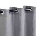 thumbnail image 3 of Metallic Cascade Jacquard Curtain Set by Blue Nile Mills, 52" x 84", Grey, 3 of 4