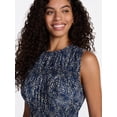 thumbnail image 4 of Time and Tru Women's Sleeveless Smocked Midi Dress, Sizes XS-XXXL, 4 of 5