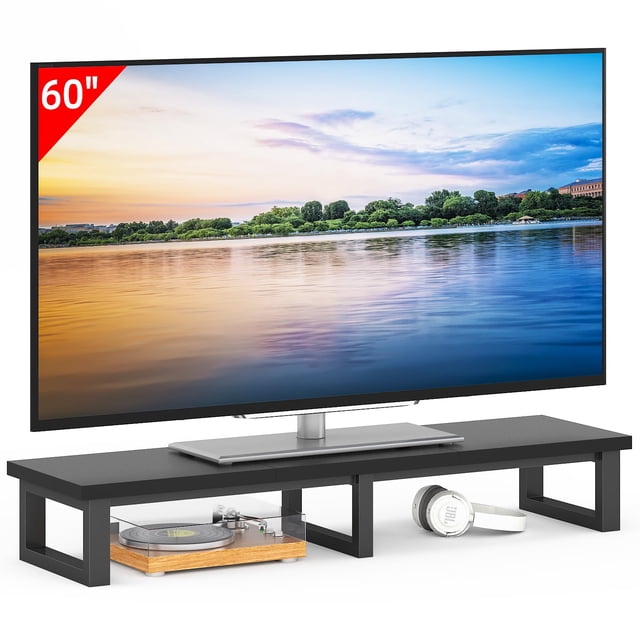 Elevador de TV YAOHUOO 45 grande para televisores de 32 a 60 pulgadas con patas de acero