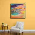 thumbnail image 2 of IDEA4WALL Framed Canvas Wall Art for Living Room, Bedroom Abstract Color Illusion Canvas Prints for Modern Home Decoration Ready to Hang - 16x16 inches, 2 of 4