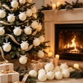 thumbnail image 6 of 15 PCS Velvet Christmas Ornaments Set, Shatterproof Flocked Ball Ornaments with Bow Hanging Ribbon, Gift-Boxed Christmas Tree Decor for Holiday Home Decoration, 3.15", 6 of 8
