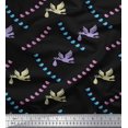 thumbnail image 1 of Soimoi Poly Georgette Fabric Small Bird,Fish & Heron Bird Print Fabric by Yard 52 Inch Wide, 1 of 3