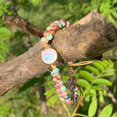 thumbnail image 4 of GHSDFBB Boho Handmade Natural Stone Bead 3 Row Wide Wrap Wrist Statment Bracelet Jewelry Collection, 4 of 7