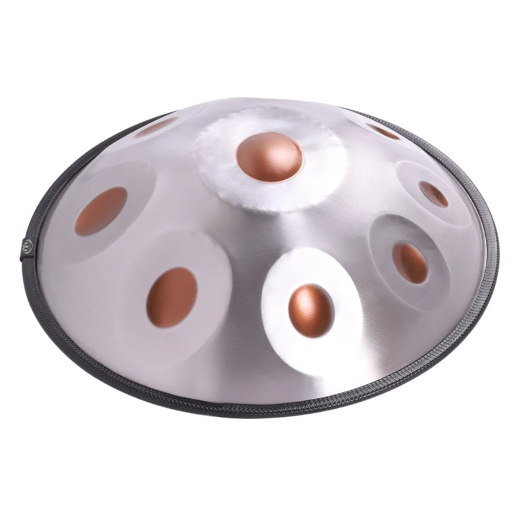 Sound Healing Handpan 18 inch 9 Notes Golden Eyes Handmade with Soft Bag and Mallets Percussion Instrument Gift