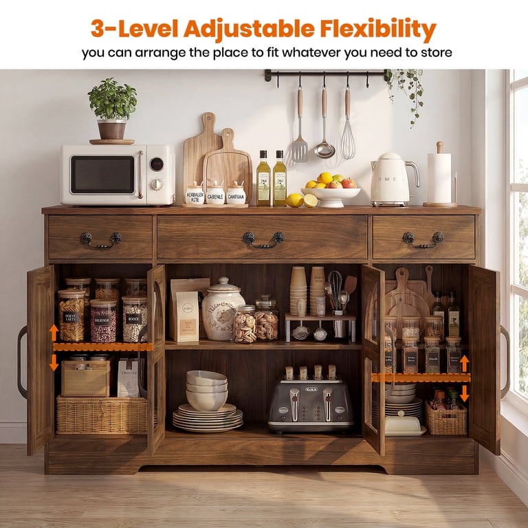 Keenstone Buffet Cabinet with Storage, 55.1