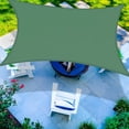 thumbnail image 3 of 13' x 13' Dark Green Rectangle Sun Shade Sail Canopy Awning Shelter Fabric Screen, UV Block for Outdoor Patio Garden Carport, 3 of 5