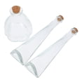 thumbnail image 3 of botellas de vidrio con tapón de corcho, recipientes decorativos de vidrio con tapa, ideal para bodas, aniversarios, ceremonias, lunas de miel y recuerdos de arena, 3 of 8