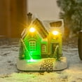 thumbnail image 3 of Christmas Decoration LED Resin House Mini Christmas House Landscape Luminous Snow Village House Scene Decoration, 3 of 3