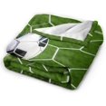 thumbnail image 4 of Couverture de Soccer Soccer en Filet Couverture Douce Confortable pour Canapé, 4 of 7