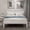 White, variant on Leumius King Size Platform Bed Frame with Headboard, Wood Slat Support, No Box Spring Needed for Bedroom Guest Room White
