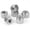 Silver, variant on 100 Pack 304 A2-70 M4 Nylon Lock Nuts | 100 Pack 304 A2-70 Stainless Steel M4 Nylock Nuts, Anti-Loose, for Mini Light Duty Industrial & Home Fastening