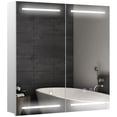 thumbnail image 1 of HOMCOM Armoire à Miroir de Salle de Bain avec Lumières, Interrupteur Tactile Intelligent, Anti-Buée, 1 of 10