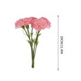thumbnail image 3 of Claveles Artificiales Paquete de 5 claveles artificiales altos de plástico para decoración del hogar y arreglos de boda (rosa) Rkxzt, 3 of 9