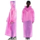 thumbnail image 2 of Ponchos de lluvia para adultos y mujeres, chaquetas de lluvia transparentes, impermeables con capucha, chaqueta de lluvia plegable, abrigos de lluvia de viaje desechables, 2 of 5