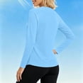 thumbnail image 7 of Tqcoqu Workout Tops for Women Long Sleeve Sun Shirt UPF 50+ UV Protection Running Hiking Clothes Quick Dry Athletic Tops, 7 of 7