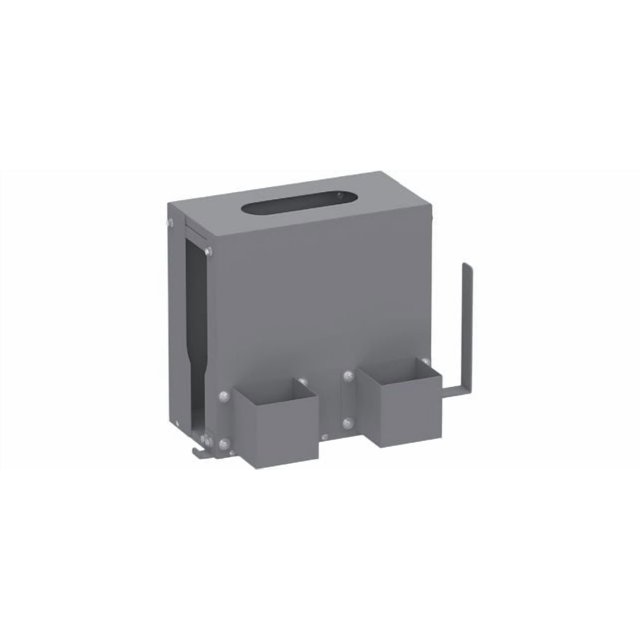 Holman Hand Cleaning Station 40116 Mounts To Bulkhead Divider/Van Storage Shelf End Panel/Door; Gray
