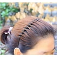 thumbnail image 4 of Diadema de metal para el cabello para hombres y mujeres, diadema deportiva de primavera ondulada negra unisex Adepaton SM-179, 4 of 8