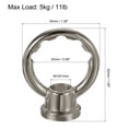 thumbnail image 2 of Uxcell M10 Female Thread Ring Shape Lamp Hanging Loop Black 5 Pack, 2 of 5