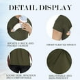 thumbnail image 6 of Blouses For Men Kangaroo Shirt for Dad  V Neck T-Shirt Carrier Summer Tops For Men, 6 of 7