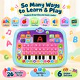 thumbnail image 2 of Tablet Toy for Toddlers 1-3, Preschool Learning Toys for Toddler 2 3 4 5 Year Old Boys Girls, Educational Toys for Girls Boys Age 2-5 Year Old, 2 of 5