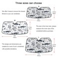 thumbnail image 5 of Universal Fit Accordion Auto Sunshade Windshield Sunshade 57'' x 31.5'' Seaweed and Sardine Pattern, 5 of 8
