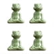 thumbnail image 1 of 4 Piezas Adornos de Rana, Mesa de Té Decorativa de Rana Pequeña de Cerámica, Favor de Té de Escritorio, Decoraciones para Jugadores de Té, Muebles,C, 1 of 5