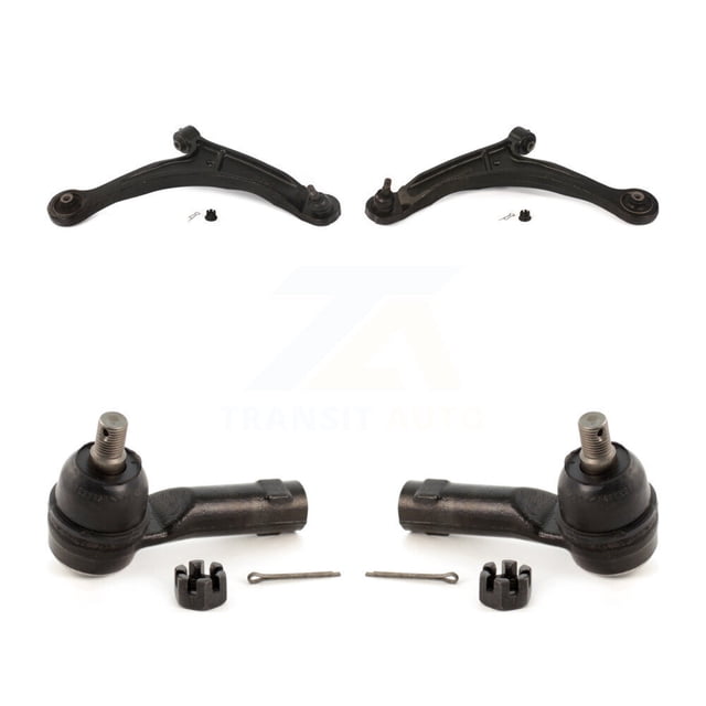 TOR Front Suspension Control Arm Assembly and Tie Rod End Kit for Car 2006-2014 Honda Ridgeline - Left Right Side (Driver Passenger) KTR-102901