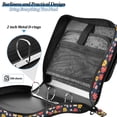 thumbnail image 4 of FORMRS Zipper Binder with Shoulder Strap 2-inch Ring 500 Sheet Capacity File Bag, Small Colorful Flower, 4 of 5
