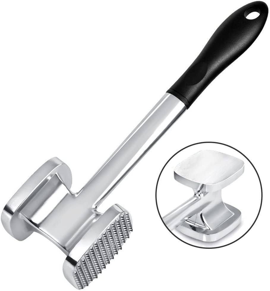 Meat Tenderizer Metal Meat Mallet DoubleSided, Aluminum Alloy 28cm 140