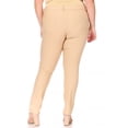 thumbnail image 4 of Women's Plus Size Comfy Slim Pocket Jeggings Jeans Pants with Button (Pack of 2), 4 of 7