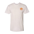 thumbnail image 1 of Circle Pocket Logo Triblend Track T-Shirt - Oatmeal - Orange Logo - Small, 1 of 1