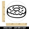 thumbnail image 2 of Donut with Sprinkles Self-Inking Rubber Stamp Ink Stamper - Pink Ink - Small 3/4 Inch, 2 of 7