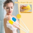 thumbnail image 4 of Contoured Long Handled Bath Sponge on a Stick to Aid Washing Bathing K C0X0, 4 of 7
