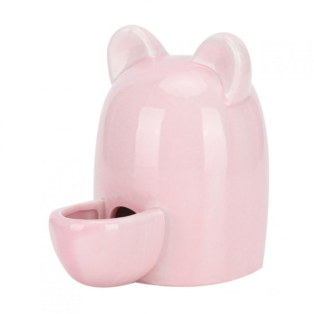 Bebedero de cerámica para mascotas de 250ml, alimentador para beber, dispensador de agua silencioso para hámster, erizo y ardilla