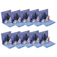 thumbnail image 6 of 10Pcs 3D Christmas Card with Envelope Seal Labels, Holiday Greeting Card 4.3'', 6 of 11