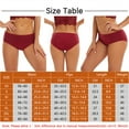 thumbnail image 2 of VOOPET 4 Pack Leakproof Menstrual Period Panties Women Period Underwear Physiological Pants Waterproof Briefs Plus Size Teens Menstrual Panties, 2 of 9