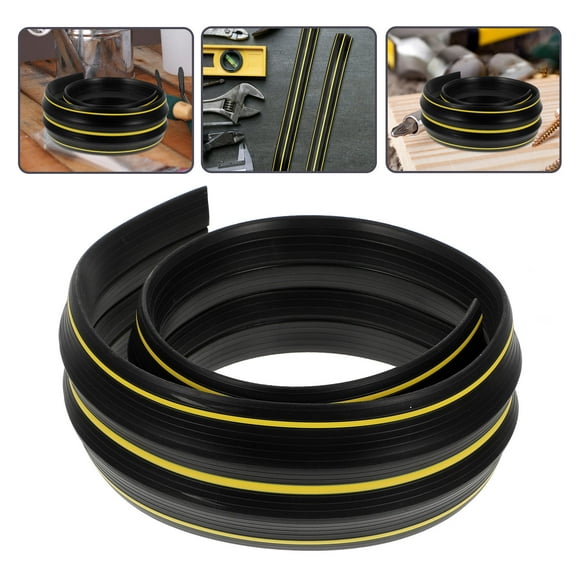 WHAMVOX  Black Garage Door Seal Weather Replacement Bottom Weatherstrip