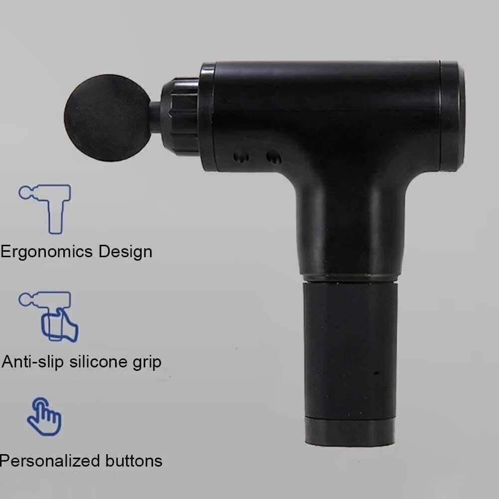 4 Heads Deep Muscle Massage Gun Professional Grade Fascia Relaxer 6 Speed