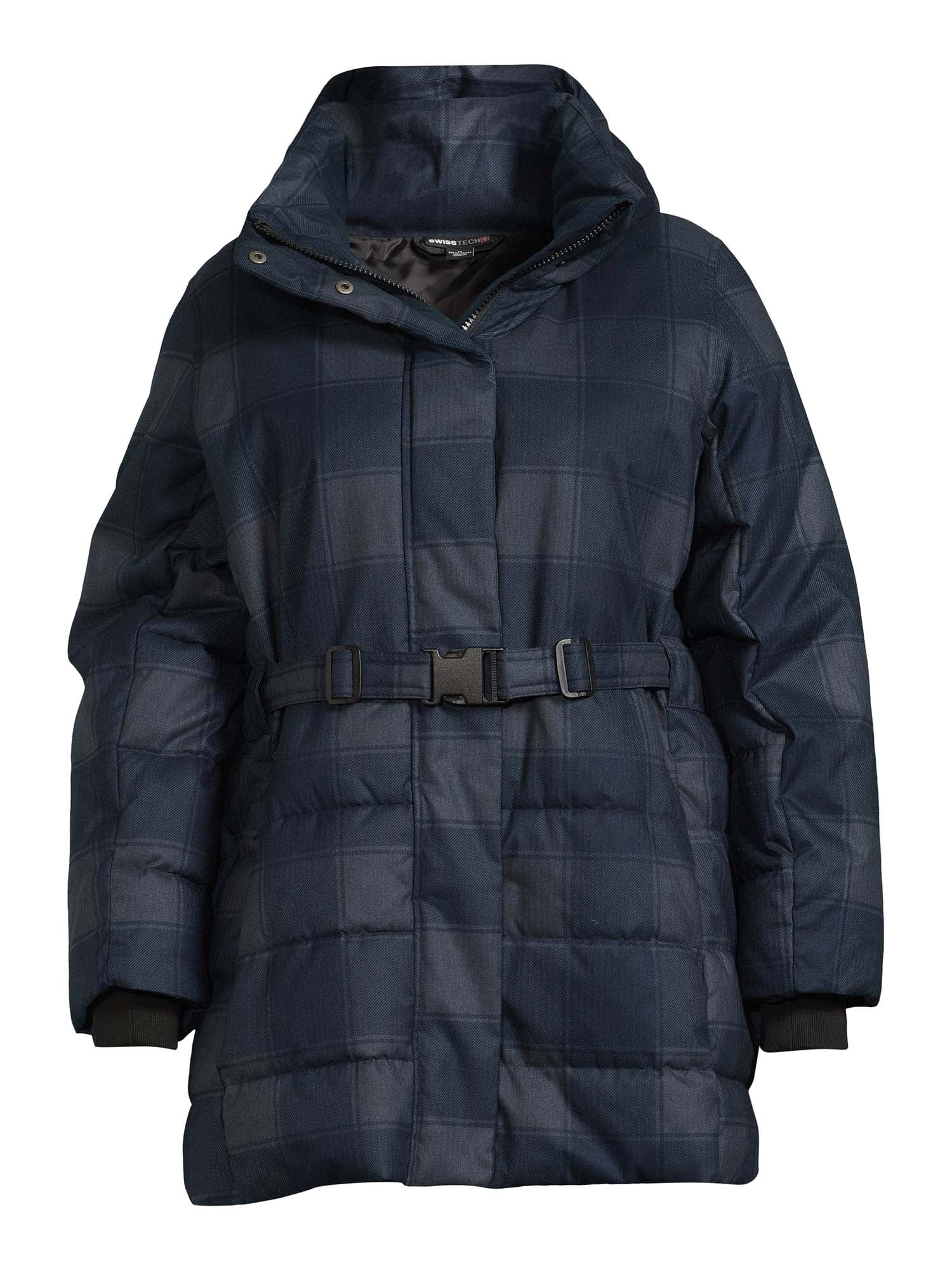 Swiss Tech Women’s Belted Heavyweight Puffer Jacket, Sizes XS-3X