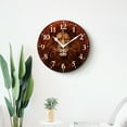 thumbnail image 4 of Quality Quartz Silent Non-Ticking Wall Clock Battery Operated Round Easy to Read clock for Home-Boho Lion Animal Style(12inch), 4 of 4