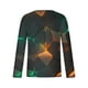 thumbnail image 5 of Blusas y camisas de manga larga con cuello redondo. Nueva camiseta casual de manga larga para hombre. Camiseta deportiva con estampado navideño. Blusas y camisas de manga larga con cuello redondo. Blu, 5 of 5