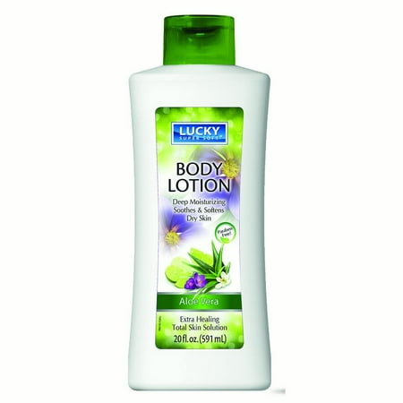 Super Aloe - (3 pack) Lucky Super Soft Body Lotion, Aloe Vera, 20 Oz