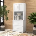 thumbnail image 3 of Hampton Heights Lateral File Cabinet with Hutch in White - Engineered Wood, 3 of 7